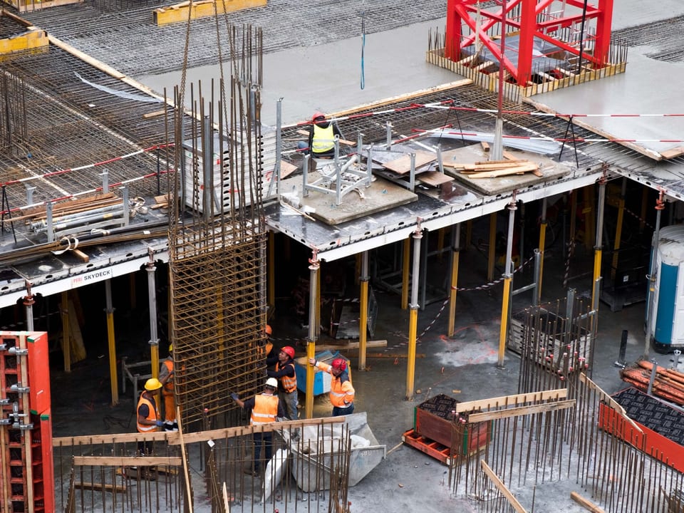 Rohbau eines Projekts der HJ Holding